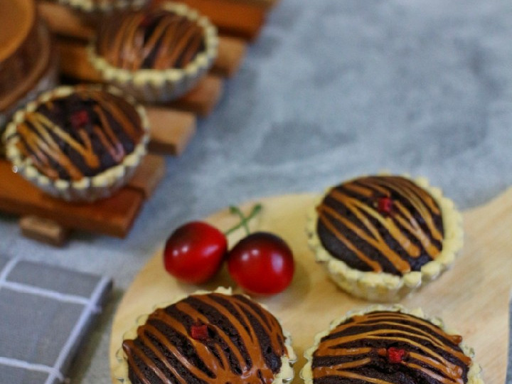 Standar Resep membuat Pie Brownies Tepung Ketan Keju  sesuai selera