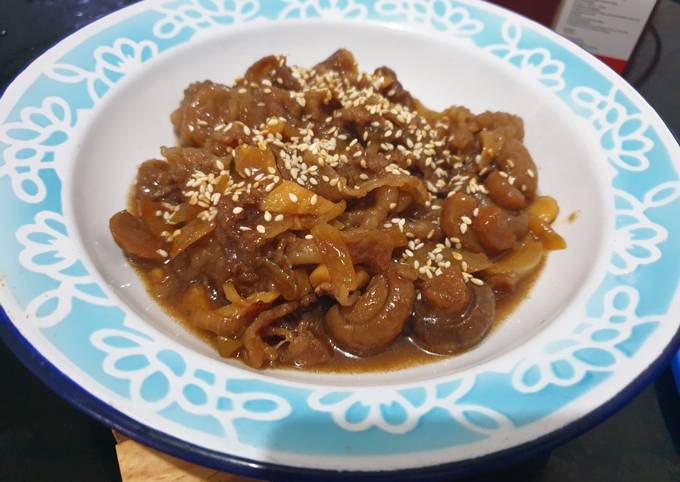 Sliced beef (ala yoshinoya)