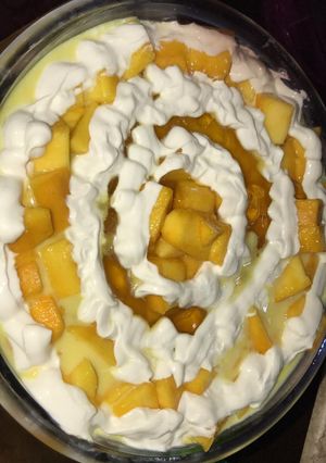 A picture of Creamy mango delight.