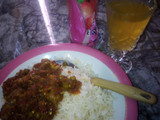 White rice and vegetables source