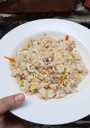 Foto resep Nasi goreng seafood ala Mamah Zafran
