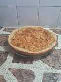Tarta de manzana y crema pastelera