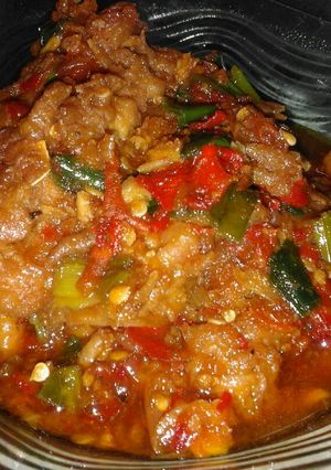 Foto resep Tongkol Telur dadar Balado