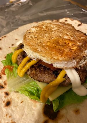 Foto resep Burger Wrap - Bisa untuk BEKAL | Rendah Karbohidrat