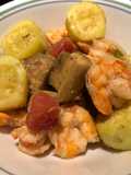 Roasted Cajun Eggplant, 🍆, Shrimp 🍤 and Zucchini