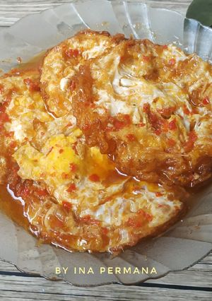 Foto resep Telor ceplok balado ala warteg