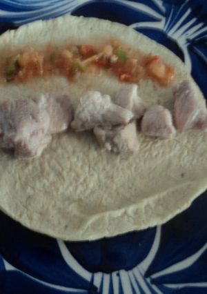 Una foto de Taco ranchero a la mexicana. San Diego de Alejandría, Jalisco México