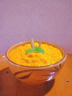 Una foto de Dulce de papaya con coco