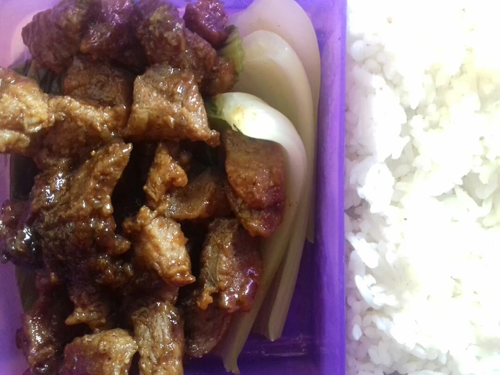 Cara Gampang Menyiapkan Resep Chop steak (bekal makan siang) yang Enak
