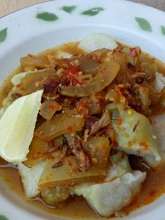 Foto resep Lontong kikil surabaya