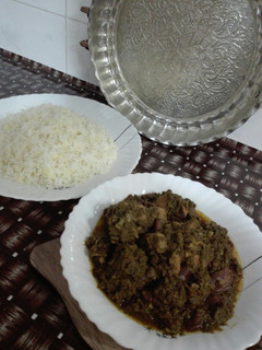 عکسی از دستور قرمه سبزی