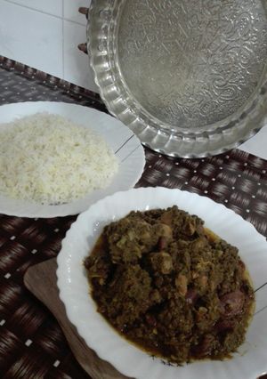 عکسی از دستور قرمه سبزی