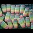 Lidah kucing pelangi putih telur