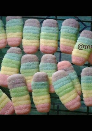 Foto resep Lidah kucing pelangi putih telur