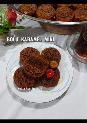 Foto resep 286. Bolu Karamel Mini (Kue Sarang Semut)