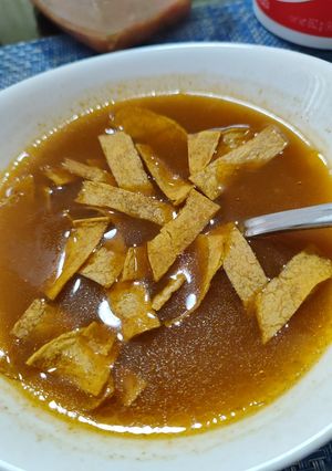 A picture of Tortilla Soup.