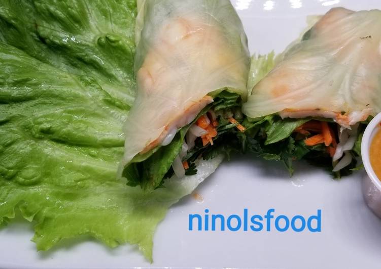 Thai Veggie roll+ shrimp