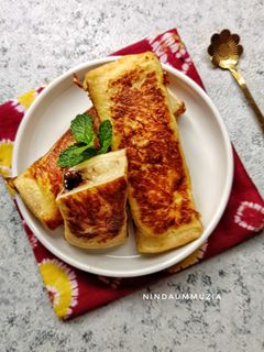 Foto resep Roti Gulung Pisang Coklat
