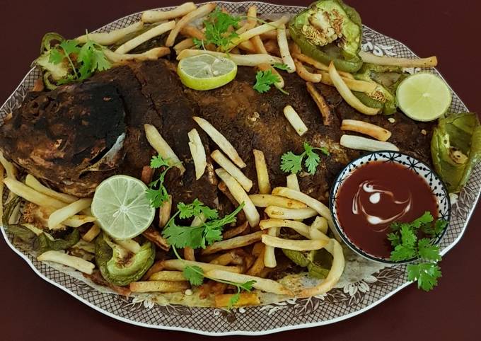 Recipe of Perfect Spicy grilled fish