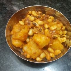 A picture of Protein Rich Dry Bean Potato Masala.