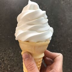 A picture of No churn homemade soft serve ice cream!!!.
