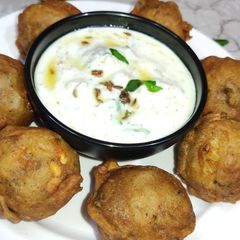 A picture of Vrat vala aloo bonda.