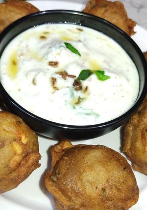 A picture of Vrat vala aloo bonda.