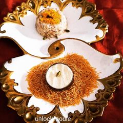 A picture of Sooji and vermicelli mix halwa.