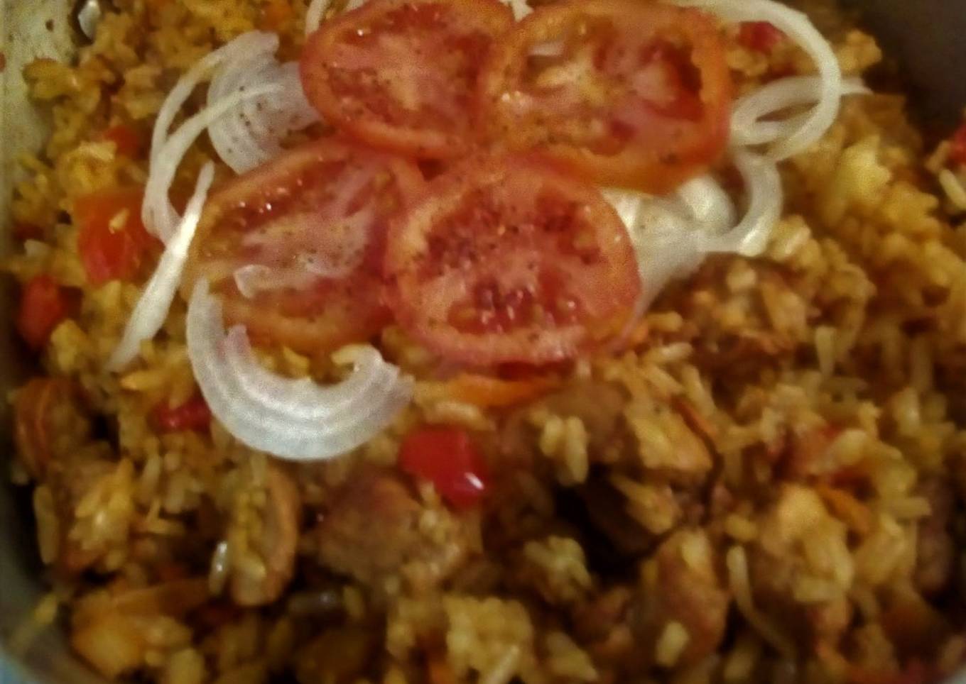 Arroz Trifasico🥩🍗🥖a lo Colombiano