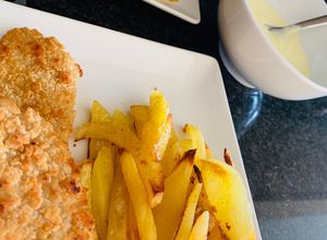 Foto principal de Fish and chips al horno🐟🥔🥔🐟