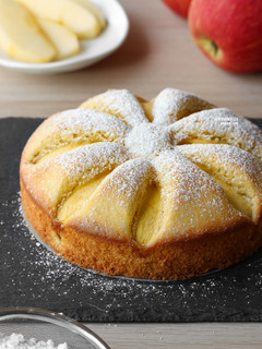 A picture of Apple Almond Cake.