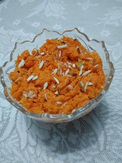 A picture of Gajar ka halwa.