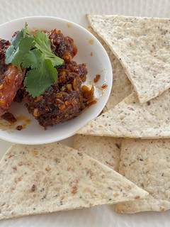 A picture of Prawn Paste Chili Crisp Tortilla❤️❤️❤️.
