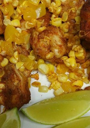 A picture of Corn Husk Chicken.