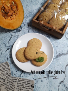 Foto resep Soft pumpkin cookies gluten free MPASI 12 month