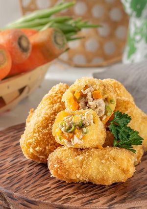 Foto resep Kroket Kentang isi ayam sayuran