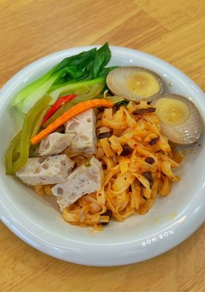 Hình của món Phở Trộn Sốt Nấm Hương.