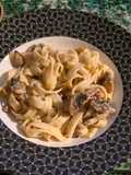 Tagliatelles à la boscaiola