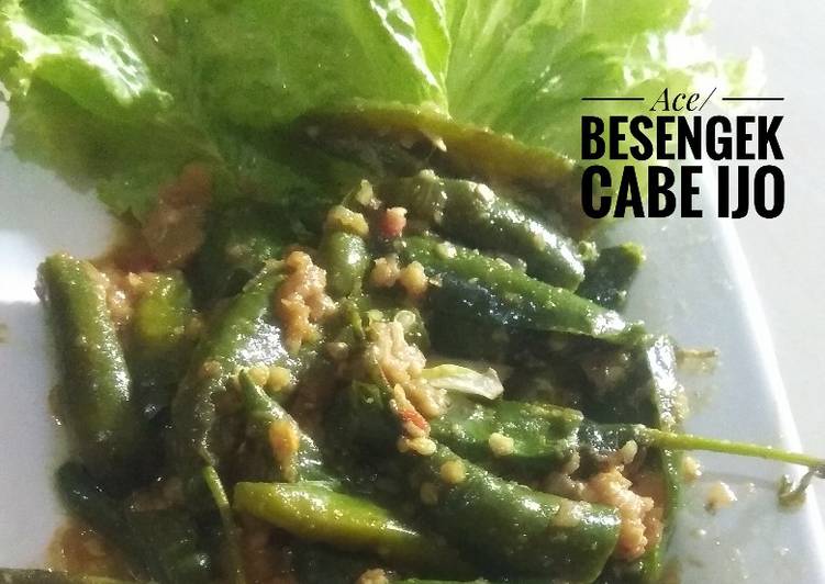 Proses meracik Ace /besengek cabe ijo, Menggugah Selera