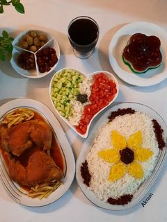 عکسی از دستور زرشک پلو با مرغ