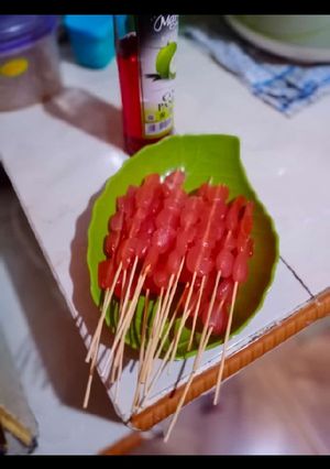 Foto resep Sate kolang Kaling Marjan(tanpa pewarna)