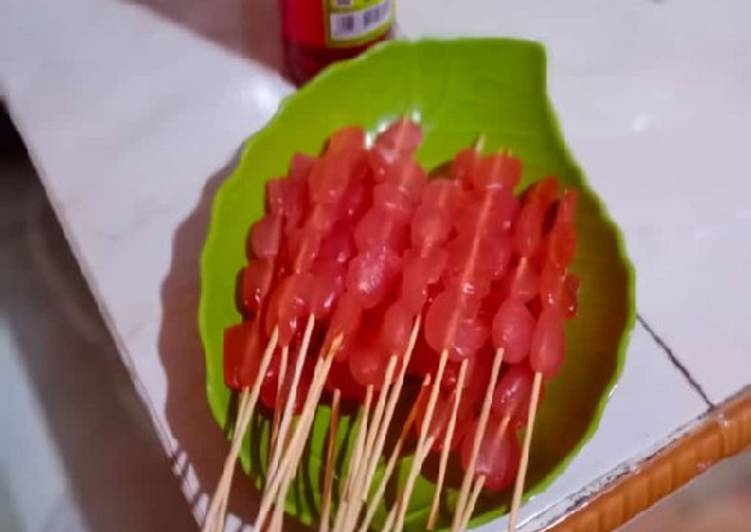 Sate kolang Kaling Marjan(tanpa pewarna)