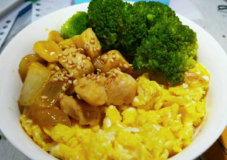 Langkah Mudah untuk Menyiapkan Chicken teriyaki rice bowl, Enak Banget