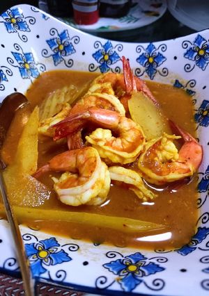 รูปของ แกงเหลืองกุ้งมะละกอ