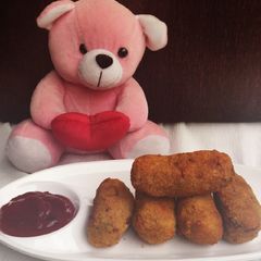 A picture of KFC style Veg Strips.
