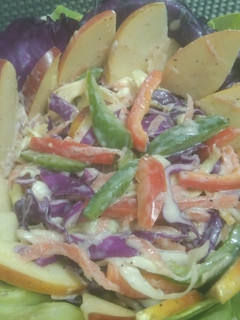 A picture of Apple Cabbage Slaw.