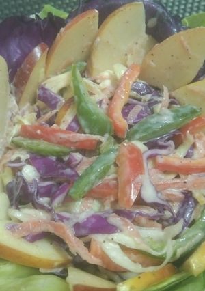 A picture of Apple Cabbage Slaw.
