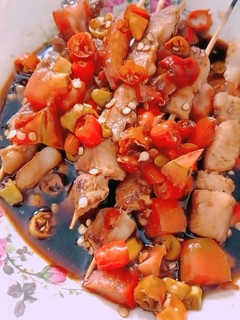 Foto resep Sate Ayam saus asam pedas manis