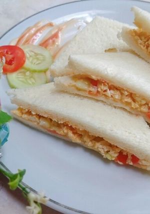 Foto resep Sandwich telur simple