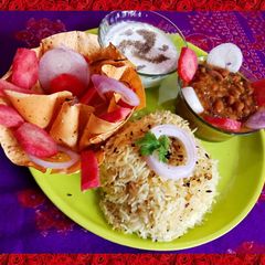A picture of Rajma Rice Punjabi Style.